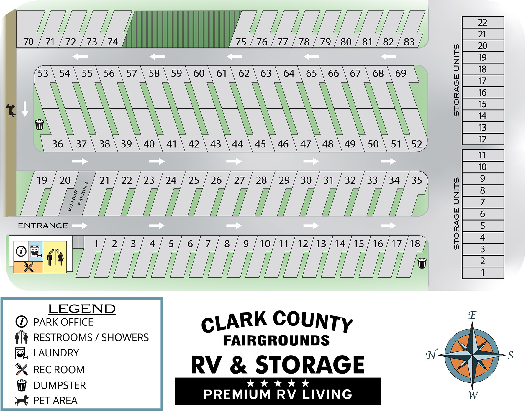 Clark County Fairgrounds RV Park & Storage RV Inn Style Resorts
